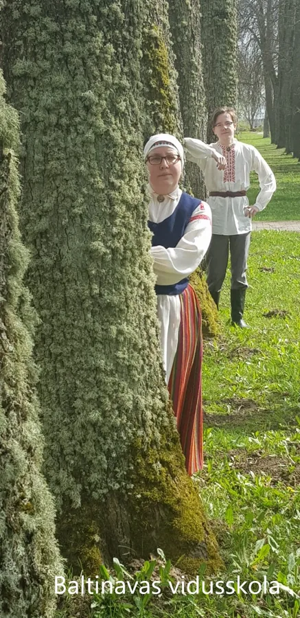 Skolotāja Iveta Gabrāne un Eduards